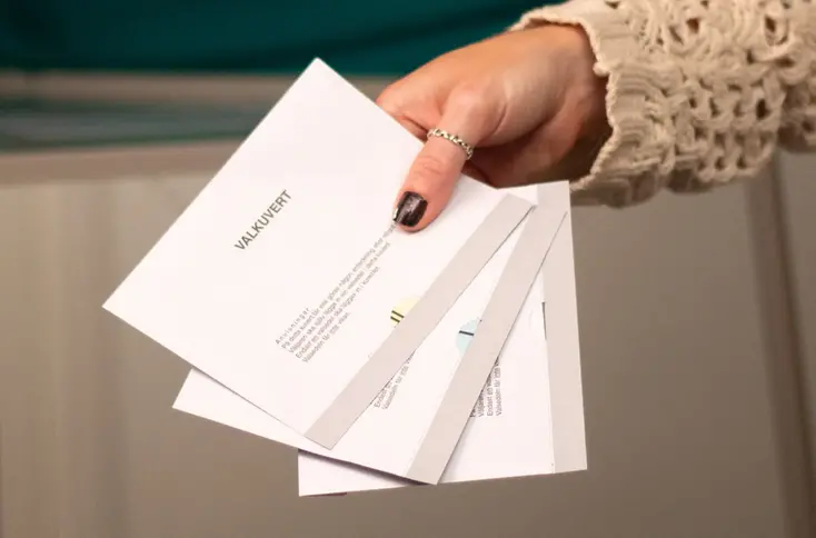 Rött streck visar aktuell plats
