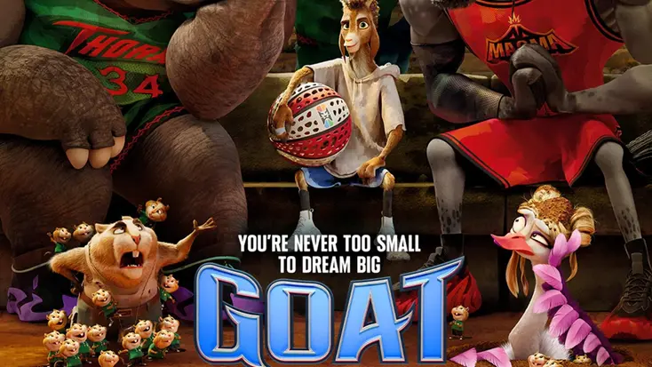 Bioaffisch för den nya filmen GOAT.