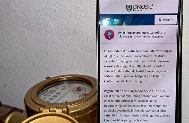 Bild på vattenmätare.